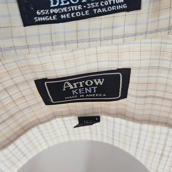 Arrow Kent men's button long-sleeve 16.5 - Picture 6 of 7